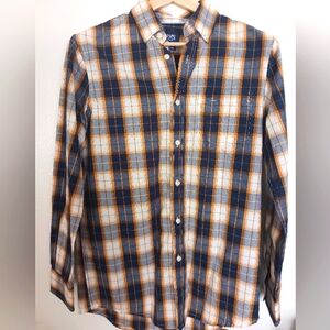 Chaps • Men's Long Sleeve Plaid Print Button-Down Shirt